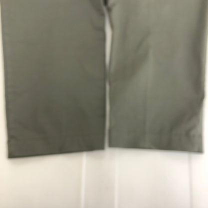 【中古品】【メンズ】 ENTRE AMIS アントレアアミ CENTER PRESS SLACKS スラックス ボタンフライ コットンパンツ チノパン テーパード タグ付き 158-250422-nm-02-tei サイズ：35 カラー：カーキ/オリーブ系 万代Net店