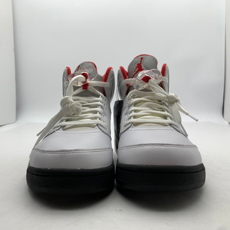 【中古美品】【メンズ】 NIKE ナイキ DA1911-102 AIR JORDAN 5 RETRO "FIRE RED" エアジョーダン5 レトロ スニーカー 靴 160-260907-mh-18-fuzh サイズ：27.5cm カラー：ホワイト 万代Net店