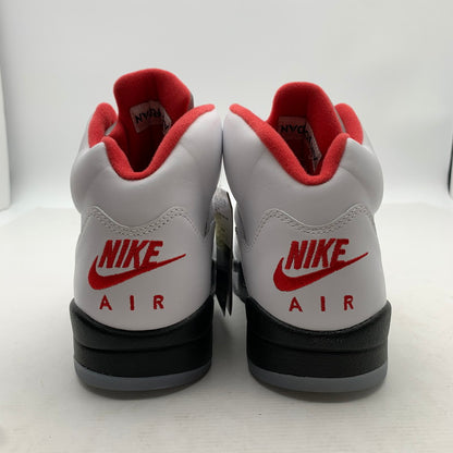 【中古美品】【メンズ】 NIKE ナイキ DA1911-102 AIR JORDAN 5 RETRO "FIRE RED" エアジョーダン5 レトロ スニーカー 靴 160-260907-mh-18-fuzh サイズ：27.5cm カラー：ホワイト 万代Net店