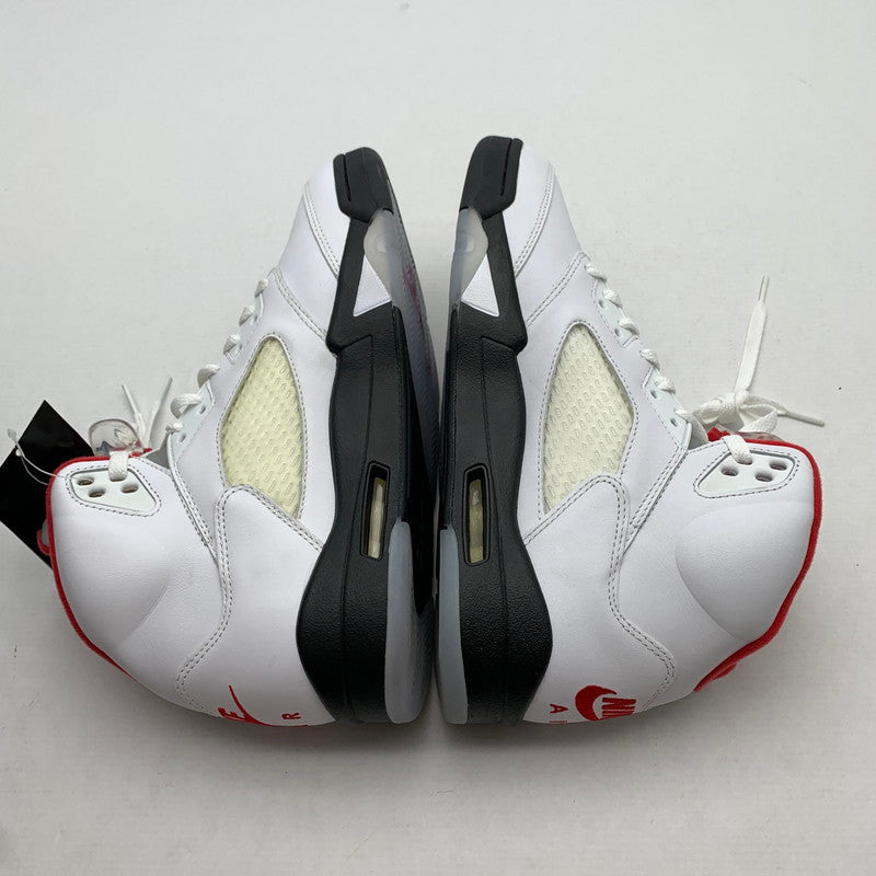 【中古美品】【メンズ】 NIKE ナイキ DA1911-102 AIR JORDAN 5 RETRO "FIRE RED" エアジョーダン5 レトロ スニーカー 靴 160-260907-mh-18-fuzh サイズ：27.5cm カラー：ホワイト 万代Net店