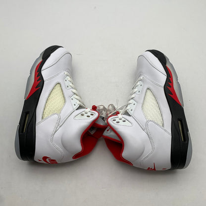 【中古美品】【メンズ】 NIKE ナイキ DA1911-102 AIR JORDAN 5 RETRO "FIRE RED" エアジョーダン5 レトロ スニーカー 靴 160-260907-mh-18-fuzh サイズ：27.5cm カラー：ホワイト 万代Net店