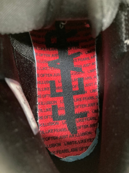 【中古品】【メンズ】 NIKE ナイキ × CLOT クロット 別注 コラボ AIR JORDAN 1 MID SE FEARLESS CU2804-100 エアジョーダン 1 ミッド シーズナルエディション フィアレス スニーカー 靴 160-260718-kk-34-hon カラー：WHITE/BLACK-RED 万代Net店