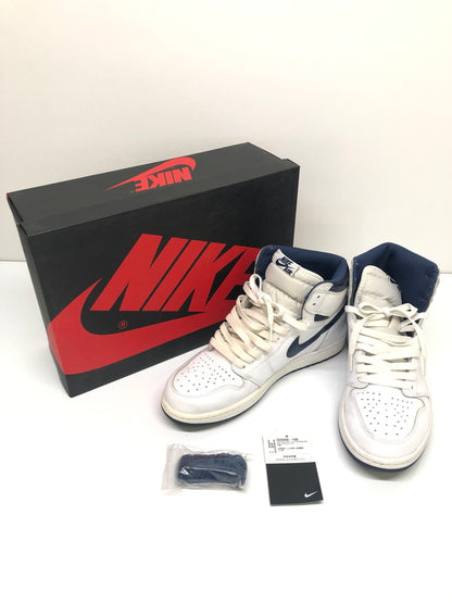【中古品】【メンズ】 NIKE ナイキ AIR JORDAN 1 RETRO HIGH OG 555088-106 エアジョーダン1 レトロ ハイ オリジナル スニーカー 靴 160-260718-kk-47-hon カラー：WHITE/MIDNIGHT NAVY 万代Net店