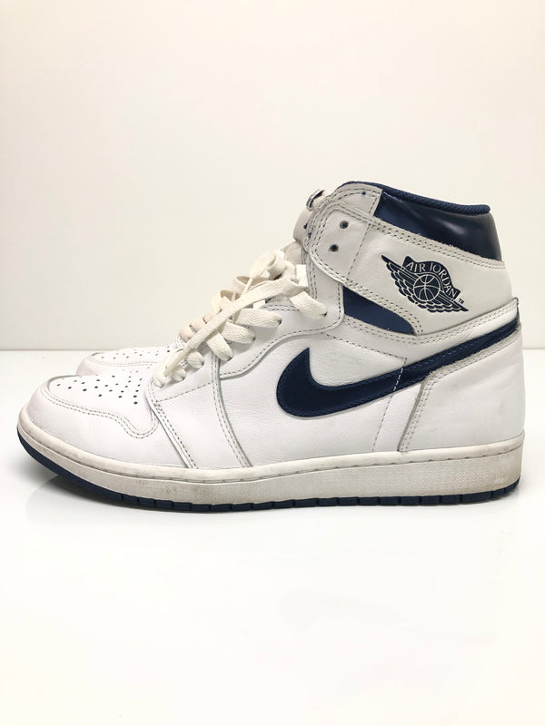【中古品】【メンズ】 NIKE ナイキ AIR JORDAN 1 RETRO HIGH OG 555088-106 エアジョーダン1 レトロ ハイ オリジナル スニーカー 靴 160-260718-kk-47-hon カラー：WHITE/MIDNIGHT NAVY 万代Net店