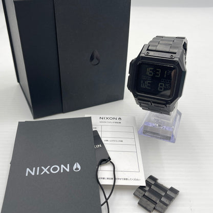 【中古品】【メンズ】 NIXON ニクソン A1268-001 REGULUS SS レグルス デジタル クォーツ ウォッチ 腕時計 メタルベルト 197-260826-ko-04-teih カラー：ブラック 万代Net店