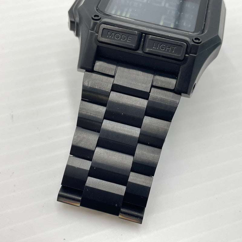 【中古品】【メンズ】 NIXON ニクソン A1268-001 REGULUS SS レグルス デジタル クォーツ ウォッチ 腕時計 メタルベルト 197-260826-ko-04-teih カラー：ブラック 万代Net店