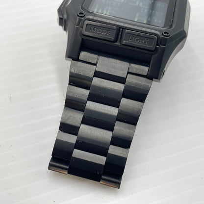 【中古品】【メンズ】 NIXON ニクソン A1268-001 REGULUS SS レグルス デジタル クォーツ ウォッチ 腕時計 メタルベルト 197-260826-ko-04-teih カラー：ブラック 万代Net店