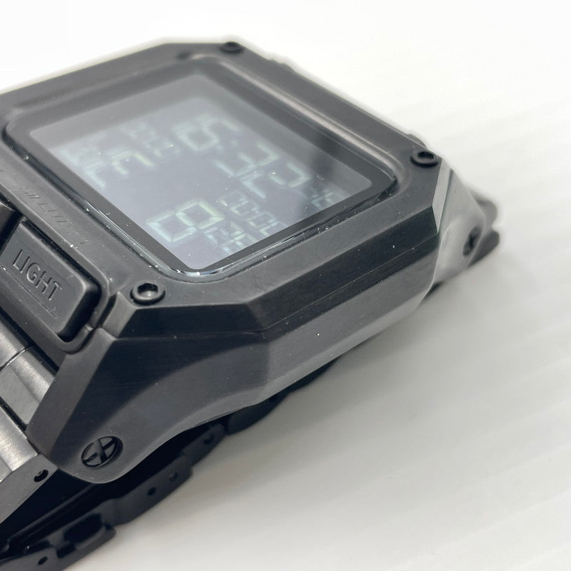【中古品】【メンズ】 NIXON ニクソン A1268-001 REGULUS SS レグルス デジタル クォーツ ウォッチ 腕時計 メタルベルト 197-260826-ko-04-teih カラー：ブラック 万代Net店