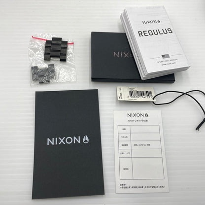 【中古品】【メンズ】 NIXON ニクソン A1268-001 REGULUS SS レグルス デジタル クォーツ ウォッチ 腕時計 メタルベルト 197-260826-ko-04-teih カラー：ブラック 万代Net店
