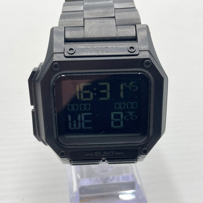 【中古品】【メンズ】 NIXON ニクソン A1268-001 REGULUS SS レグルス デジタル クォーツ ウォッチ 腕時計 メタルベルト 197-260826-ko-04-teih カラー：ブラック 万代Net店