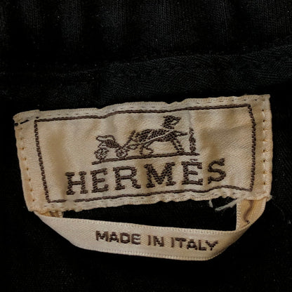 【中古品】【メンズ】 HERMES エルメス 21AW COTTON RIB PANTS 1651000 コットン リブ パンツ ボトムス 152-250417-yo-14-tei サイズ：40 カラー：ブラック 万代Net店