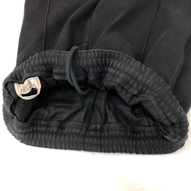 【中古品】【メンズ】 HERMES エルメス 21AW COTTON RIB PANTS 1651000 コットン リブ パンツ ボトムス 152-250417-yo-14-tei サイズ：40 カラー：ブラック 万代Net店