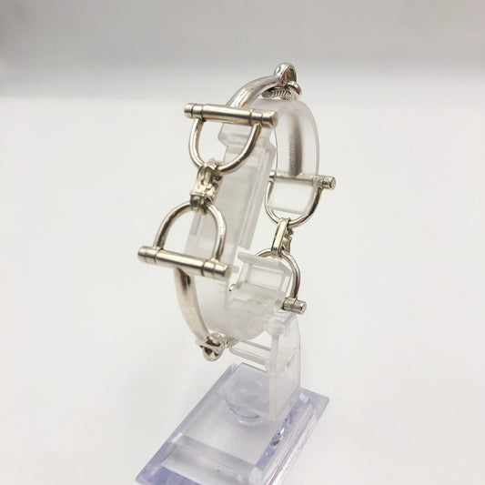 【中古品】【メンズ/レディース】 HERMES エルメス HORSE BIT BRACELET ホースビット ブレスレット アクセサリー 182-250416-kk-09-tei カラー：シルバー 万代Net店