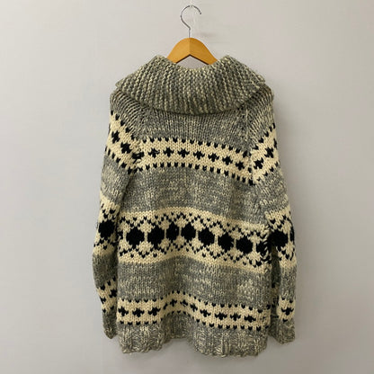 【中古品】【メンズ】 UNKNOWN VINTAGE COWICHAN SWEATER ヴィンテージ カウチンセーター トップス ニット LIGHTNING ZIP 145-250417-kk-16-tei サイズ：表記無し 下記参照 カラー：グレー 万代Net店