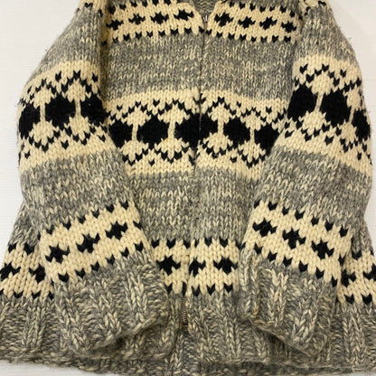 【中古品】【メンズ】 UNKNOWN VINTAGE COWICHAN SWEATER ヴィンテージ カウチンセーター トップス ニット LIGHTNING ZIP 145-250417-kk-16-tei サイズ：表記無し 下記参照 カラー：グレー 万代Net店