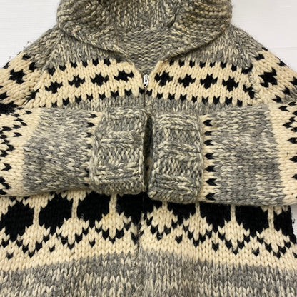 【中古品】【メンズ】 UNKNOWN VINTAGE COWICHAN SWEATER ヴィンテージ カウチンセーター トップス ニット LIGHTNING ZIP 145-250417-kk-16-tei サイズ：表記無し 下記参照 カラー：グレー 万代Net店