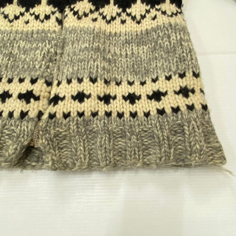 【中古品】【メンズ】 UNKNOWN VINTAGE COWICHAN SWEATER ヴィンテージ カウチンセーター トップス ニット LIGHTNING ZIP 145-250417-kk-16-tei サイズ：表記無し 下記参照 カラー：グレー 万代Net店