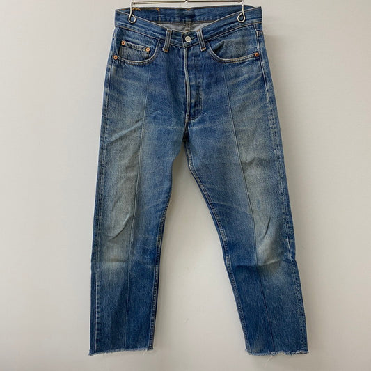 【中古品】【メンズ】 Levi's リーバイス 90’s 501XX REMAKE DENIM PANTS 90年代 501XX リメイク デニムパンツ ボトムス ジーンズ ボタン裏刻印 555 USA製 156-250417-kk-24-tei サイズ：32 カラー：ライトインディゴ 万代Net店