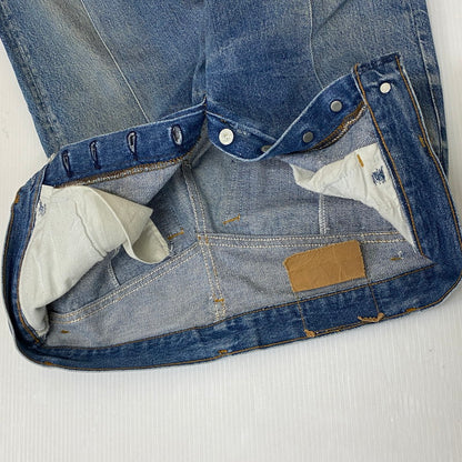 【中古品】【メンズ】 Levi's リーバイス 90’s 501XX REMAKE DENIM PANTS 90年代 501XX リメイク デニムパンツ ボトムス ジーンズ ボタン裏刻印 555 USA製 156-250417-kk-24-tei サイズ：32 カラー：ライトインディゴ 万代Net店