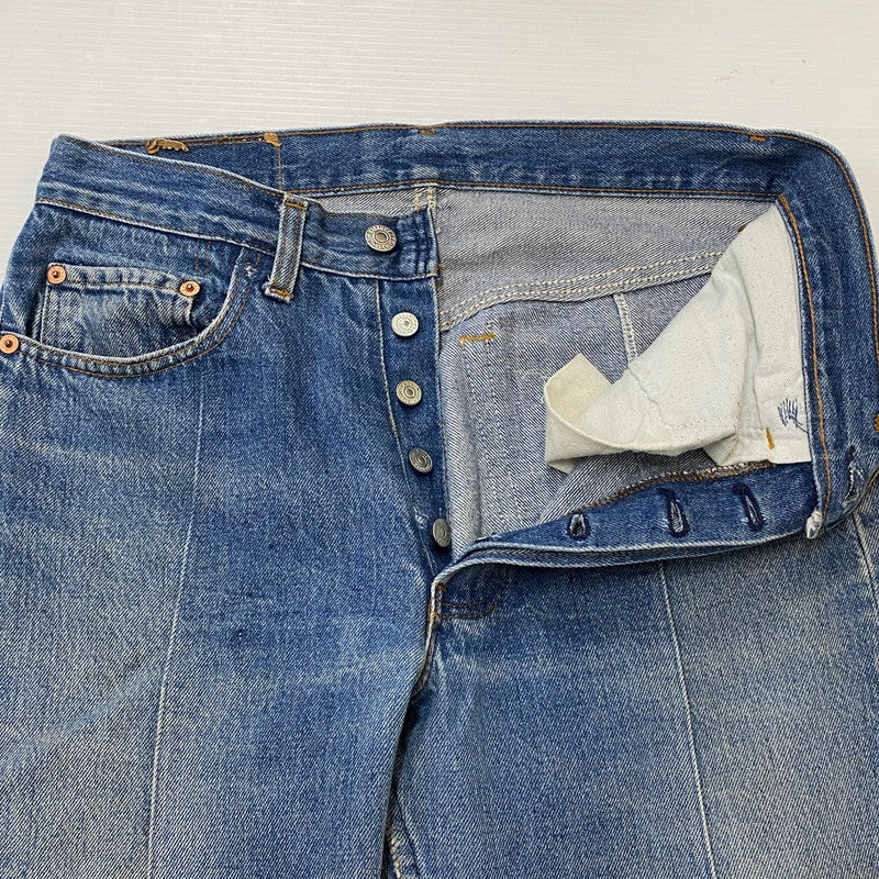 【中古品】【メンズ】 Levi's リーバイス 90’s 501XX REMAKE DENIM PANTS 90年代 501XX リメイク デニムパンツ ボトムス ジーンズ ボタン裏刻印 555 USA製 156-250417-kk-24-tei サイズ：32 カラー：ライトインディゴ 万代Net店