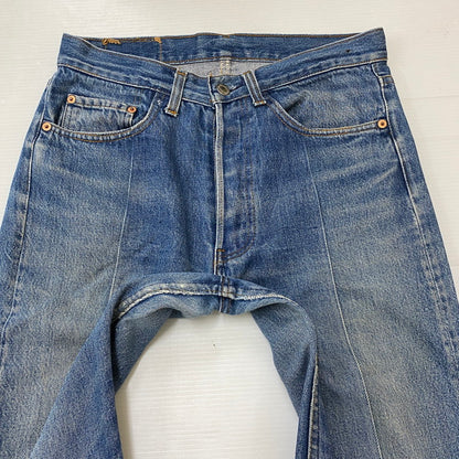 【中古品】【メンズ】 Levi's リーバイス 90’s 501XX REMAKE DENIM PANTS 90年代 501XX リメイク デニムパンツ ボトムス ジーンズ ボタン裏刻印 555 USA製 156-250417-kk-24-tei サイズ：32 カラー：ライトインディゴ 万代Net店