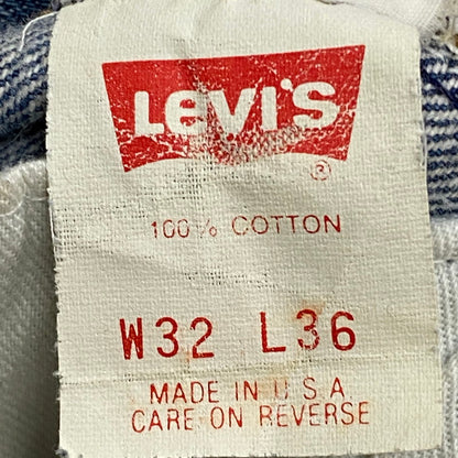 【中古品】【メンズ】 Levi's リーバイス 90’s 501XX REMAKE DENIM PANTS 90年代 501XX リメイク デニムパンツ ボトムス ジーンズ ボタン裏刻印 555 USA製 156-250417-kk-24-tei サイズ：32 カラー：ライトインディゴ 万代Net店