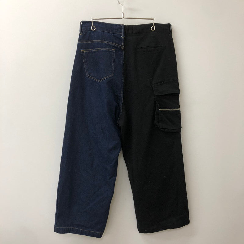 【中古品】【メンズ】 ANDRAP アンドラップ COMBINATION PANTS 251MADPT02 コンビネーションパンツ ボトムス 158-250421-kk-30-tei サイズ：L カラー：インディゴ/ブラック 万代Net店