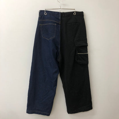 【中古品】【メンズ】 ANDRAP アンドラップ COMBINATION PANTS 251MADPT02 コンビネーションパンツ ボトムス 158-250421-kk-30-tei サイズ：L カラー：インディゴ/ブラック 万代Net店