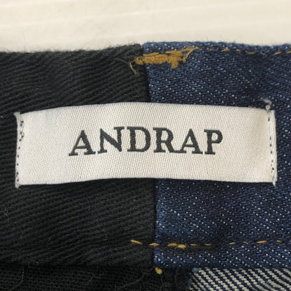 【中古品】【メンズ】 ANDRAP アンドラップ COMBINATION PANTS 251MADPT02 コンビネーションパンツ ボトムス 158-250421-kk-30-tei サイズ：L カラー：インディゴ/ブラック 万代Net店