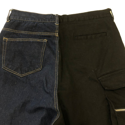 【中古品】【メンズ】 ANDRAP アンドラップ COMBINATION PANTS 251MADPT02 コンビネーションパンツ ボトムス 158-250421-kk-30-tei サイズ：L カラー：インディゴ/ブラック 万代Net店
