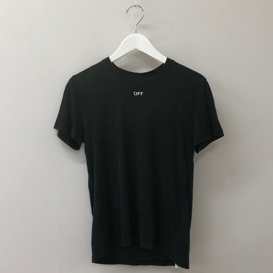 【中古品】【レディース】 OFF-WHITE オフホワイト OFF STAMP S/S TEE OWAA049R19B98053 オフ スタンプ ショートスリーブ Tシャツ 半袖 トップス 170-250421-kk-22-tei サイズ：XS カラー：ブラック 万代Net店
