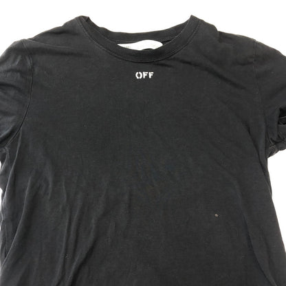 【中古品】【レディース】 OFF-WHITE オフホワイト OFF STAMP S/S TEE OWAA049R19B98053 オフ スタンプ ショートスリーブ Tシャツ 半袖 トップス 170-250421-kk-22-tei サイズ：XS カラー：ブラック 万代Net店