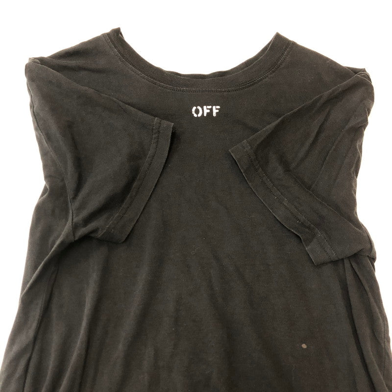 【中古品】【レディース】 OFF-WHITE オフホワイト OFF STAMP S/S TEE OWAA049R19B98053 オフ スタンプ ショートスリーブ Tシャツ 半袖 トップス 170-250421-kk-22-tei サイズ：XS カラー：ブラック 万代Net店
