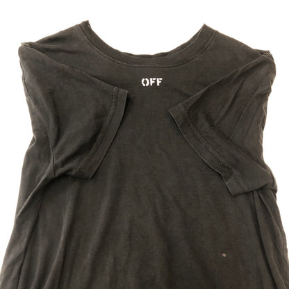 【中古品】【レディース】 OFF-WHITE オフホワイト OFF STAMP S/S TEE OWAA049R19B98053 オフ スタンプ ショートスリーブ Tシャツ 半袖 トップス 170-250421-kk-22-tei サイズ：XS カラー：ブラック 万代Net店