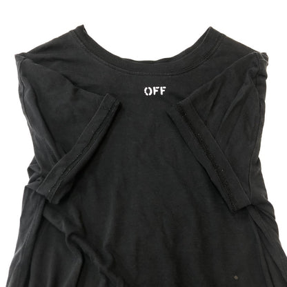 【中古品】【レディース】 OFF-WHITE オフホワイト OFF STAMP S/S TEE OWAA049R19B98053 オフ スタンプ ショートスリーブ Tシャツ 半袖 トップス 170-250421-kk-22-tei サイズ：XS カラー：ブラック 万代Net店