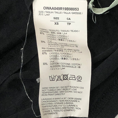 【中古品】【レディース】 OFF-WHITE オフホワイト OFF STAMP S/S TEE OWAA049R19B98053 オフ スタンプ ショートスリーブ Tシャツ 半袖 トップス 170-250421-kk-22-tei サイズ：XS カラー：ブラック 万代Net店