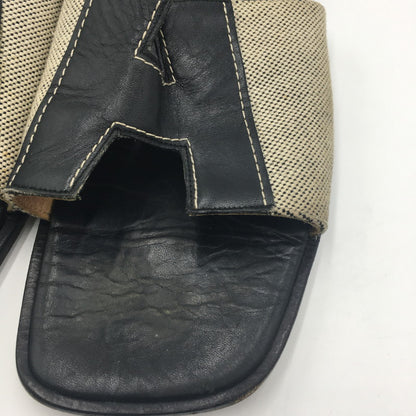 【現状渡し品】【メンズ】 HERMES エルメス IZMIR SANDAL イズミール サンダル 靴 183-250609-KS-07-tei サイズ：41 カラー：ブラック 万代Net店