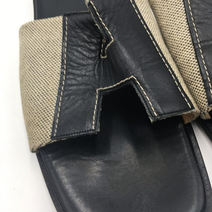 【現状渡し品】【メンズ】 HERMES エルメス IZMIR SANDAL イズミール サンダル 靴 183-250609-KS-07-tei サイズ：41 カラー：ブラック 万代Net店