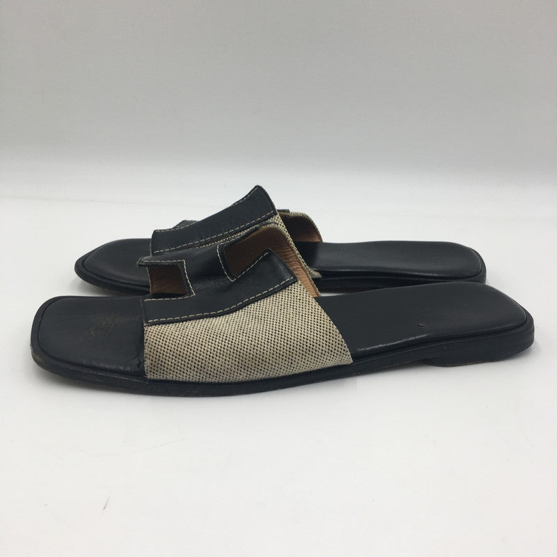 【現状渡し品】【メンズ】 HERMES エルメス IZMIR SANDAL イズミール サンダル 靴 183-250609-KS-07-tei サイズ：41 カラー：ブラック 万代Net店