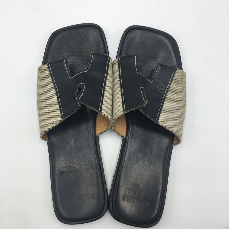 【現状渡し品】【メンズ】 HERMES エルメス IZMIR SANDAL イズミール サンダル 靴 183-250609-KS-07-tei サイズ：41 カラー：ブラック 万代Net店