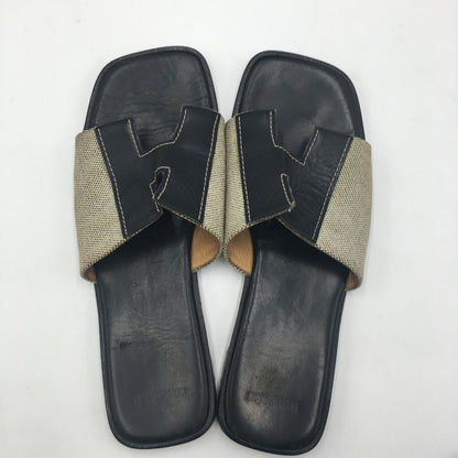 【現状渡し品】【メンズ】 HERMES エルメス IZMIR SANDAL イズミール サンダル 靴 183-250609-KS-07-tei サイズ：41 カラー：ブラック 万代Net店