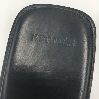 【現状渡し品】【メンズ】 HERMES エルメス IZMIR SANDAL イズミール サンダル 靴 183-250609-KS-07-tei サイズ：41 カラー：ブラック 万代Net店