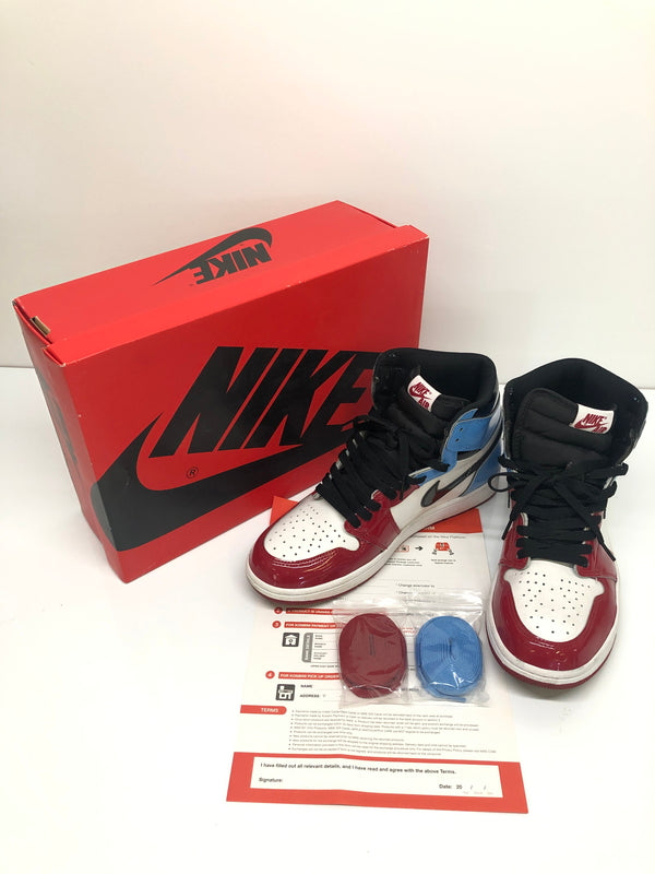 【中古品】【メンズ】 NIKE ナイキ AIR JORDAN 1 RETRO HIGH OG FEARLESS CK5666-100 エア ジョーダン 1 レトロ ハイ オリジナル フィアレス スニーカー 靴 160-260718-kk-45-hon カラー：WHITE/BLACK-UNIVERSITY BLUE 万代Net店