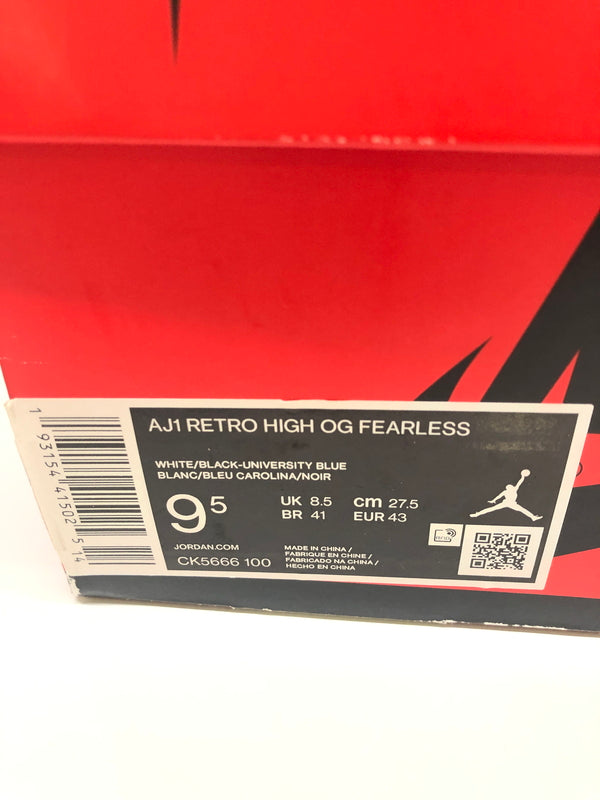 【中古品】【メンズ】 NIKE ナイキ AIR JORDAN 1 RETRO HIGH OG FEARLESS CK5666-100 エア ジョーダン 1 レトロ ハイ オリジナル フィアレス スニーカー 靴 160-260718-kk-45-hon カラー：WHITE/BLACK-UNIVERSITY BLUE 万代Net店
