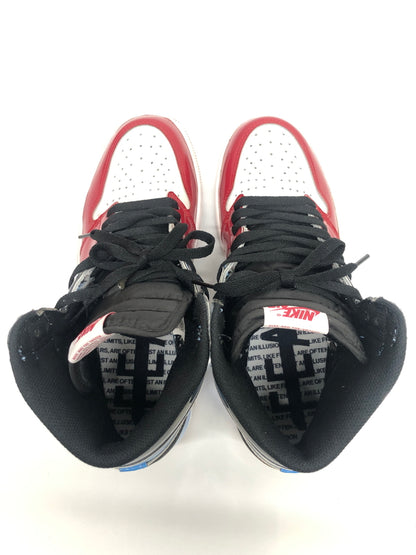 【中古品】【メンズ】 NIKE ナイキ AIR JORDAN 1 RETRO HIGH OG FEARLESS CK5666-100 エア ジョーダン 1 レトロ ハイ オリジナル フィアレス スニーカー 靴 160-260718-kk-45-hon カラー：WHITE/BLACK-UNIVERSITY BLUE 万代Net店