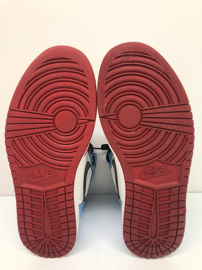 【中古品】【メンズ】 NIKE ナイキ AIR JORDAN 1 RETRO HIGH OG FEARLESS CK5666-100 エア ジョーダン 1 レトロ ハイ オリジナル フィアレス スニーカー 靴 160-260718-kk-45-hon カラー：WHITE/BLACK-UNIVERSITY BLUE 万代Net店