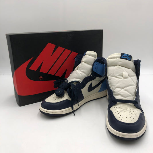【現状渡し品】【メンズ】 NIKE ナイキ AIR JORDAN 1 RETRO HIGH OG OBSIDIAN UNIVERSITY 555088-140 エアジョーダン 1 レトロ ハイ オリジナル オブシディアン ユニバーシティー スニーカー 靴 160-250716-KS-22-tei カラー：OBSIDIAN-UNIVERSITY BLUE 万代Net店