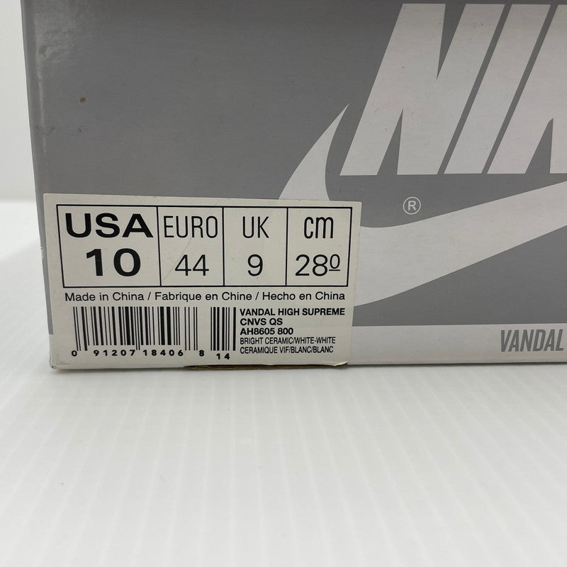 【中古品】【メンズ】 NIKE ナイキ VANDAL HIGH SUPREME CNVS QS AH8605-800 バンダル ハイ サプリーム キャンバス クイックストライク スニーカー 靴 シューズ 160-260629-sa-15-tei サイズ：28 カラー：オレンジ 万代Net店