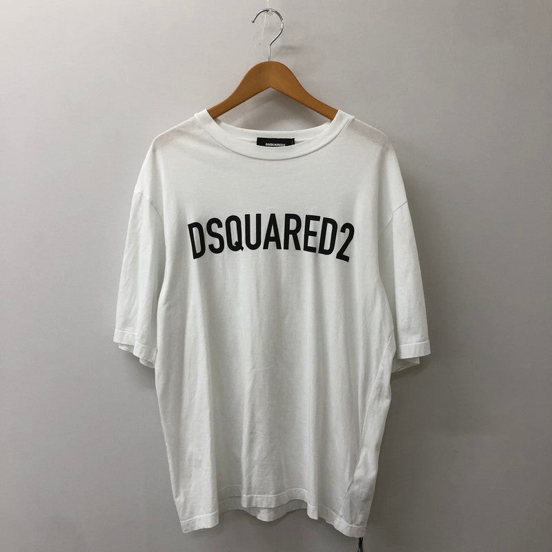 【中古品】【メンズ】 DSQUARED2 ディースクエアード LOOSE FIT TEE S74GD1197 ルーズ フィット Tシャツ 半袖 トップス 141-250426-yo-08-fuz サイズ：M カラー：ホワイト 万代Net店