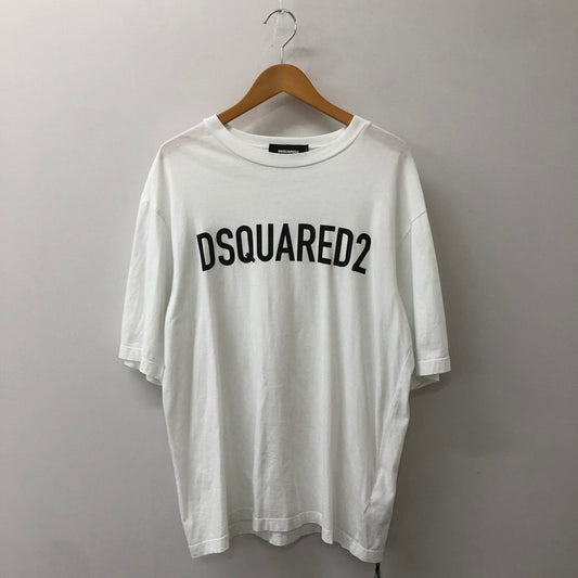【中古美品】【メンズ】 DSQUARED2 ディースクエアード LOOSE FIT TEE S74GD1197 ルーズ フィット Tシャツ 半袖 トップス 141-250426-yo-08-fuz サイズ：M カラー：ホワイト 万代Net店